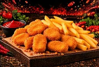 Chicken Nuggets and Chips