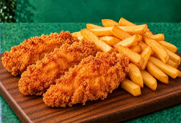 3 Pc Boneless Chicken  and Chips