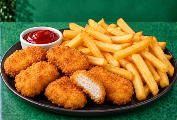 6 Pc Chicken Nuggets and Chips