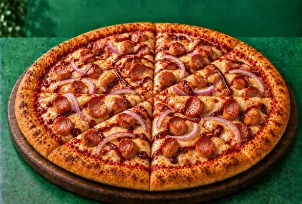 American Hot Dog Pizza