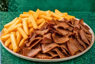 Doner Meat and Chips Large
