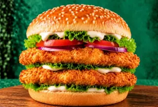 Double Chicken Fillet Burger