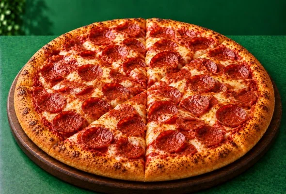 Meaty Vesuvius Pizza