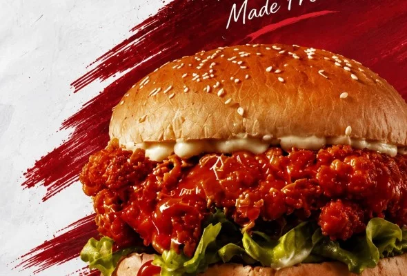 Buffalo dip burger