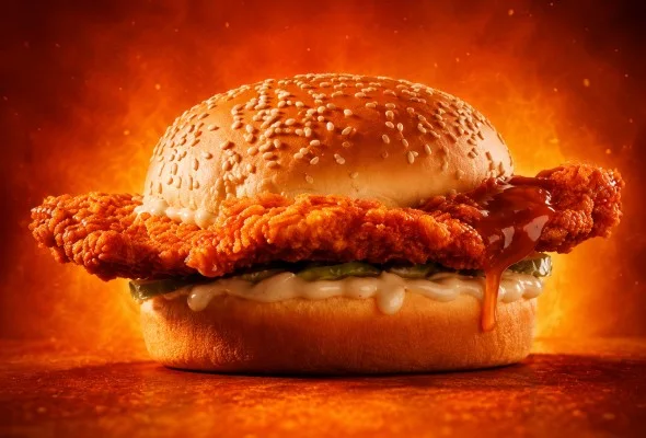 spicy dip burger